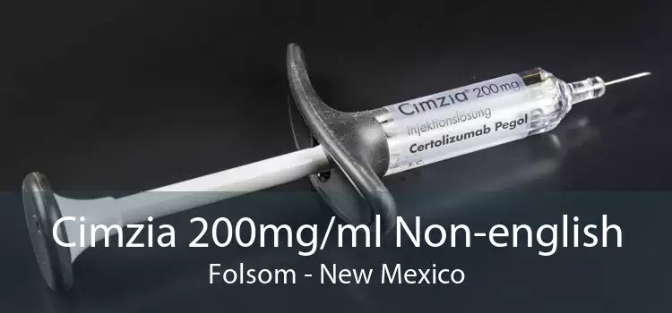 Cimzia 200mg/ml Non-english Folsom - New Mexico