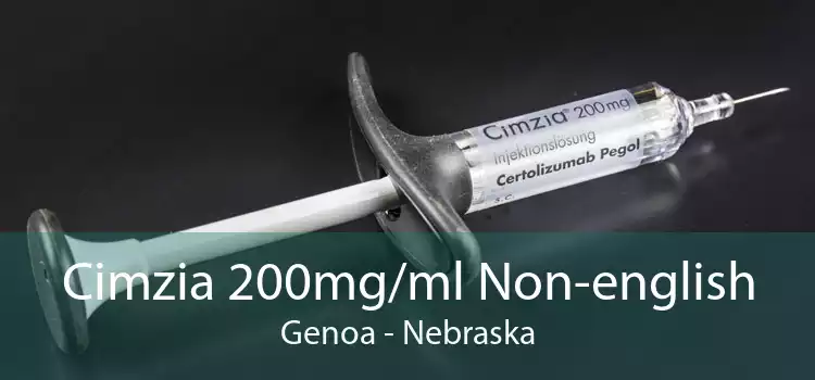 Cimzia 200mg/ml Non-english Genoa - Nebraska