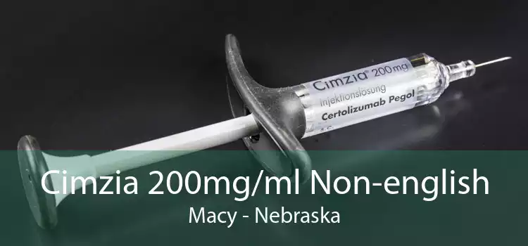 Cimzia 200mg/ml Non-english Macy - Nebraska