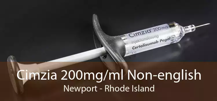 Cimzia 200mg/ml Non-english Newport - Rhode Island