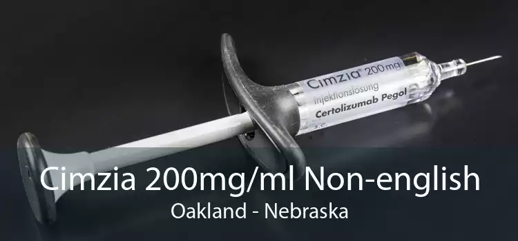 Cimzia 200mg/ml Non-english Oakland - Nebraska