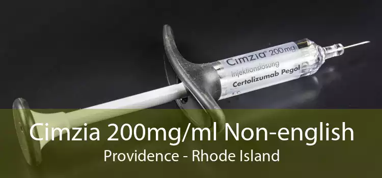 Cimzia 200mg/ml Non-english Providence - Rhode Island