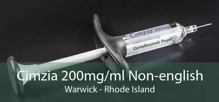 Cimzia 200mg/ml Non-english Warwick - Rhode Island